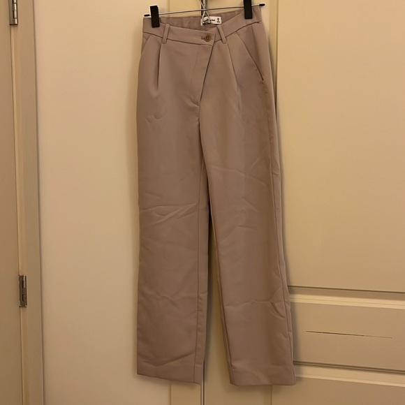 abercrombie & fitch sloane wide leg crossover trousers - Picture 6 of 8